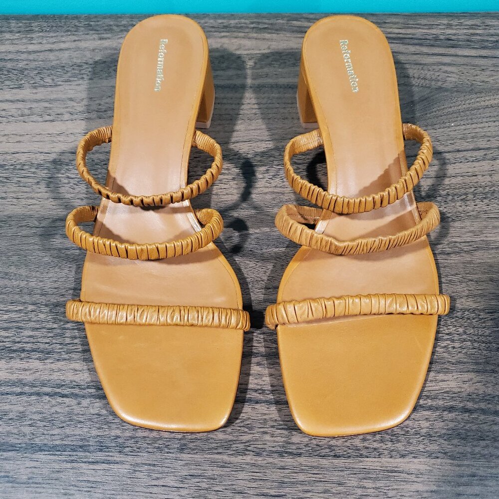 Reformation Tan Sandals